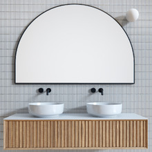 Avery 1500mm Framed Stainless Steel Wall Mirror